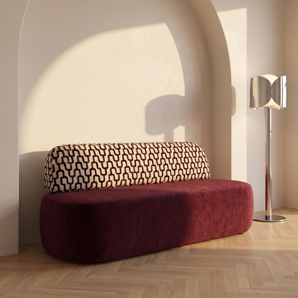 Sevilla Eetbank Bordeaux Romi 58 Terracotta – sfeer cream plaster