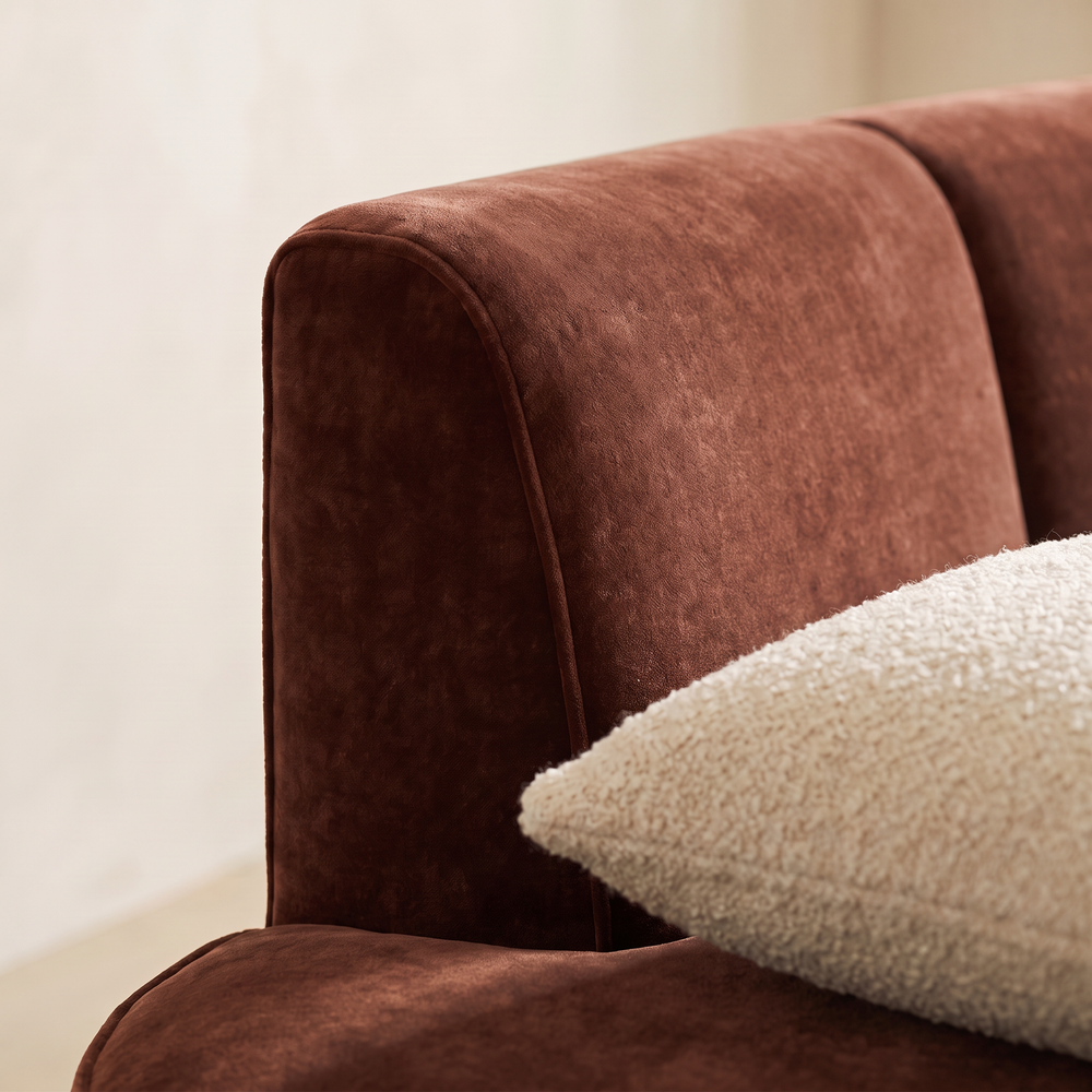 Sevilla Elements eetkamerbank 2.0 Royal Magnolia - detail velours