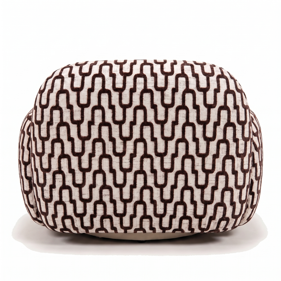 Sevilla Fauteuil Romi 65 Bruin Aubergine - achterkant