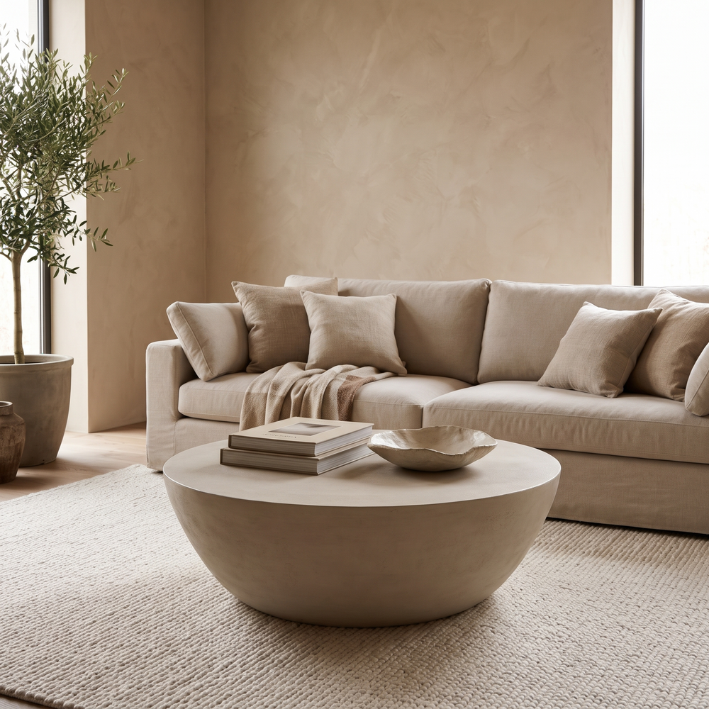 Salontafel Canto groot in een warm interieur