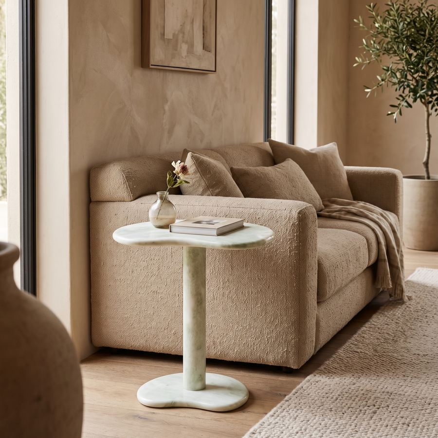 Bijzettafel Skyla groen in een interieur