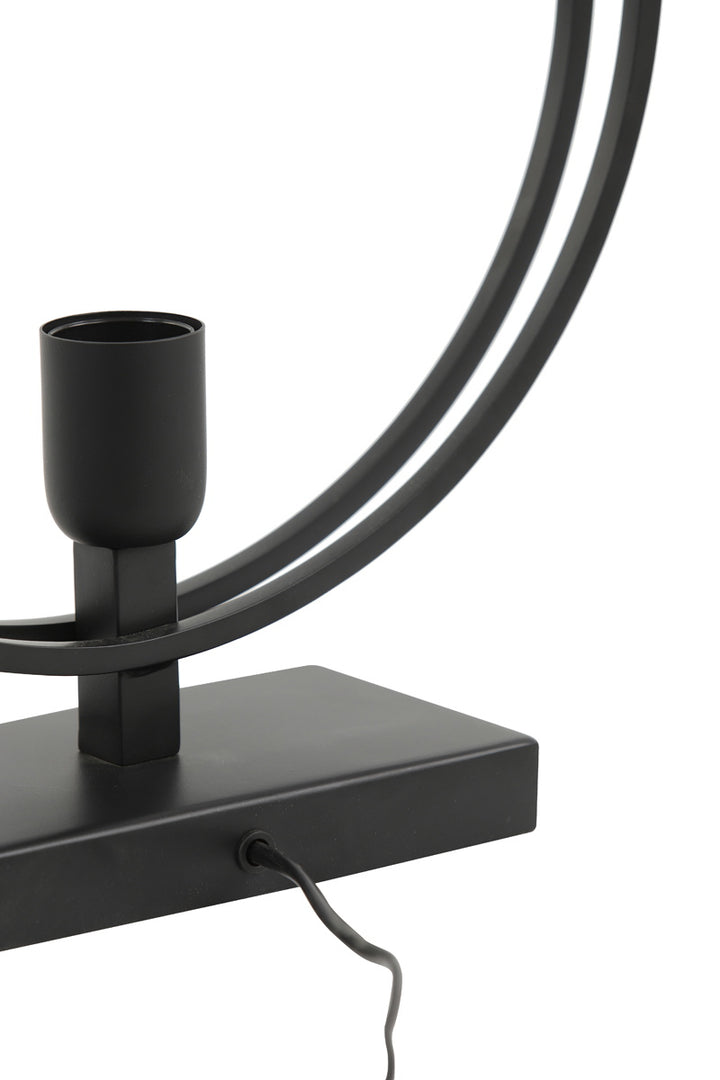 Light & Living Tafellamp Rudra Mat Zwart L