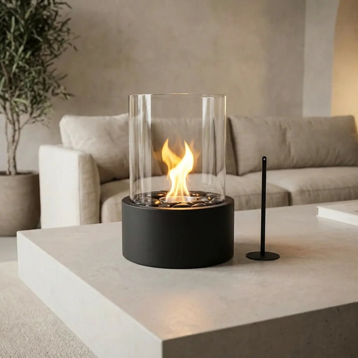 Tafel Haard Zwart – Sfeerhaard voor Binnen & Buiten