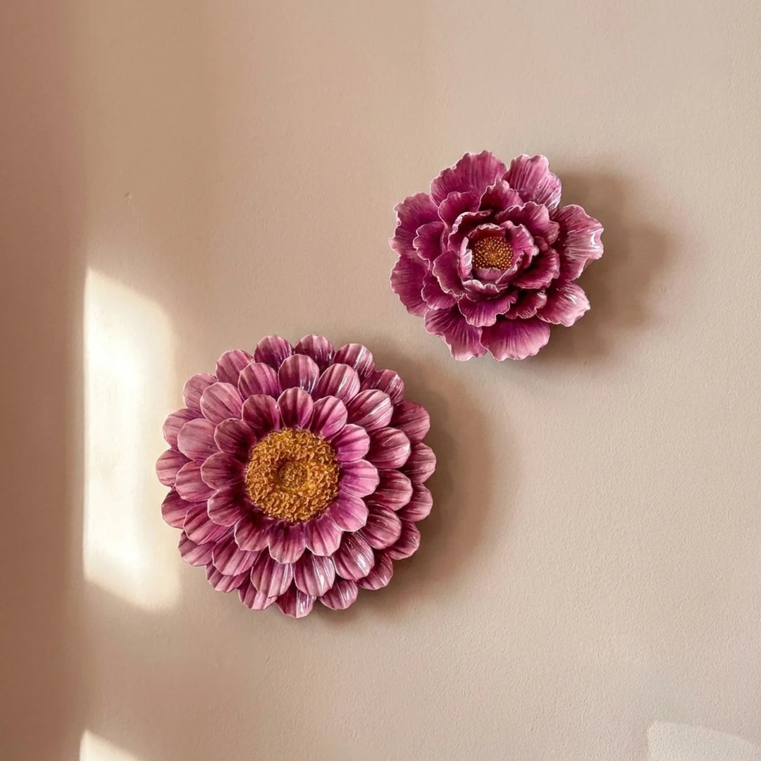 Wand bloem paars magriet