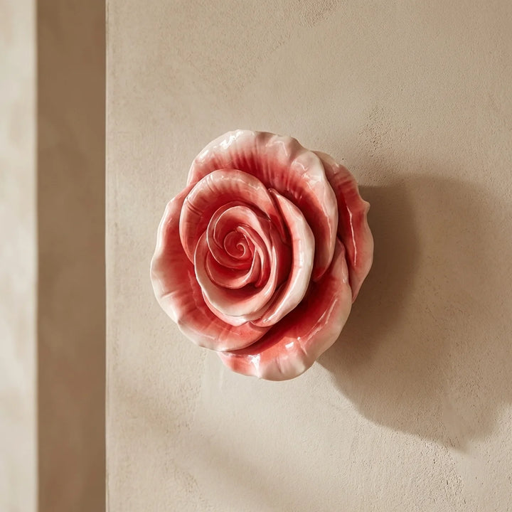 Wand bloem roos