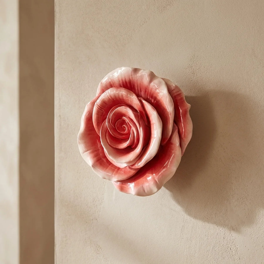 Wand bloem roos