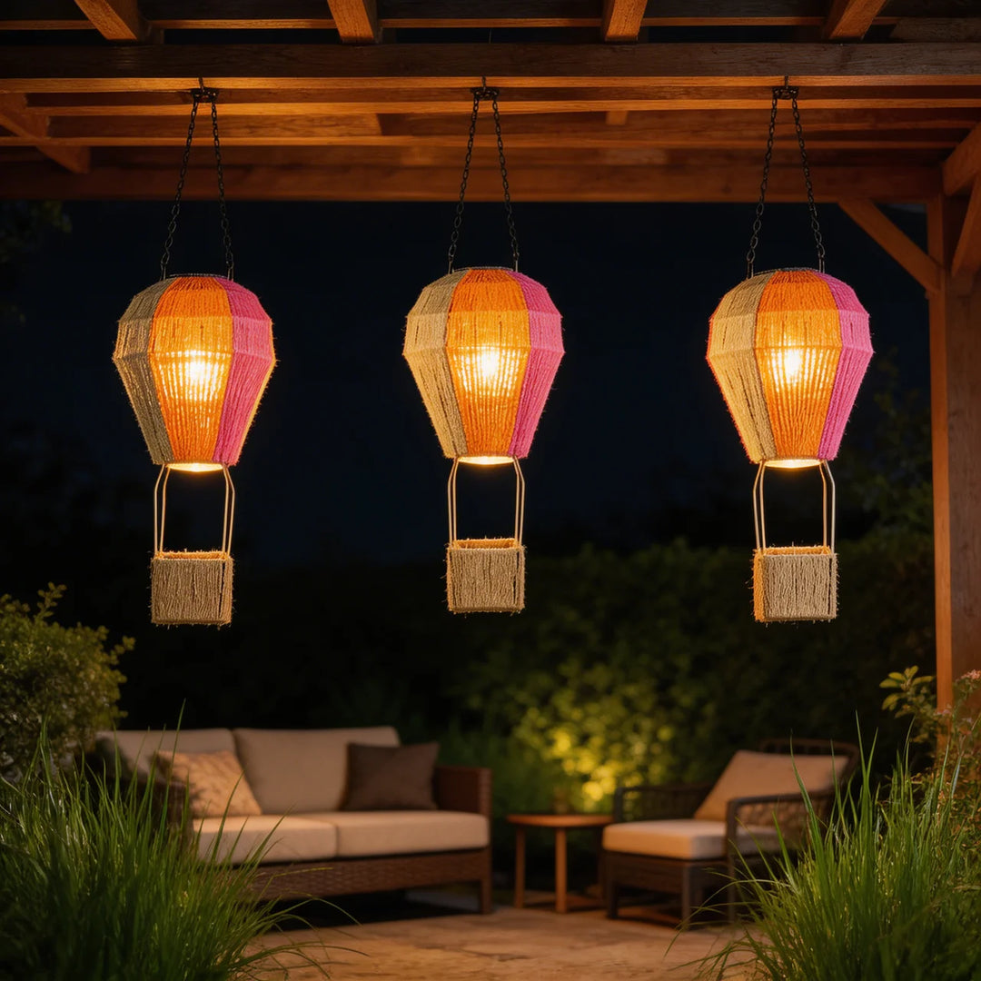 Solar luchtballon lamp – Hangende solar tuinlamp voor tuin & balkon