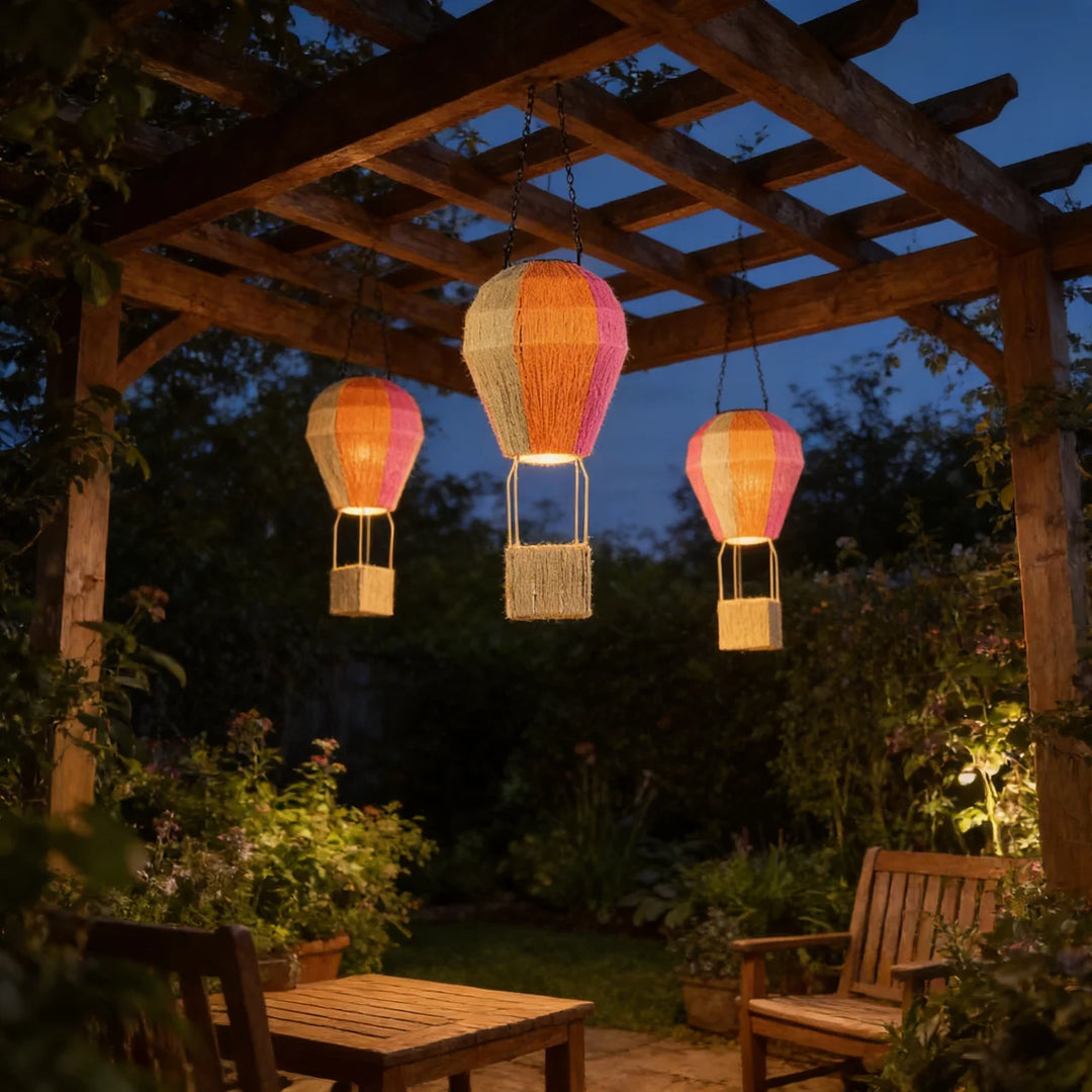 Solar luchtballon lamp – Hangende solar tuinlamp voor tuin & balkon