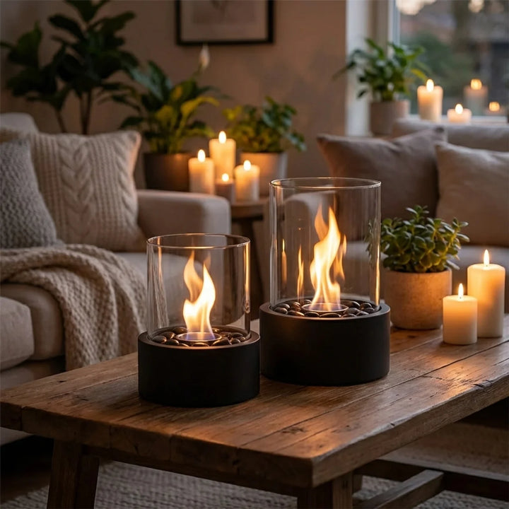 Tafel Haard Zwart – Sfeerhaard voor Binnen & Buiten