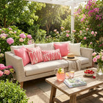 Buitenkussen Sugar Pink 30x50 cm – Waterafstotend