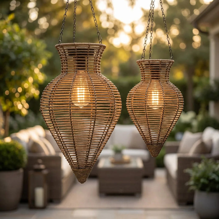 Solar Hanglantaarn “Zaya” – Boho Tuinverlichting