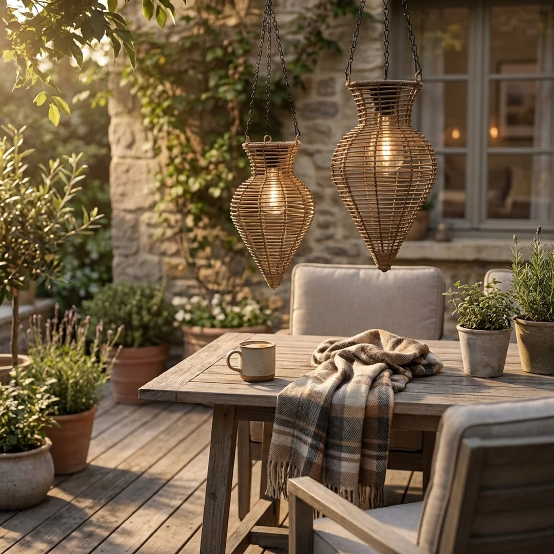 Solar Hanglantaarn “Zaya” – Boho Tuinverlichting