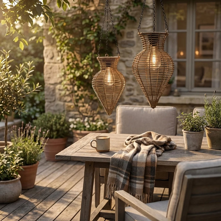 Solar Hanglantaarn “Zaya” – Boho Tuinverlichting