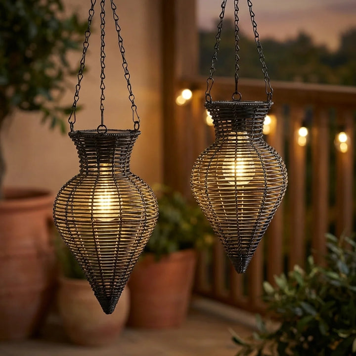 Solar Hanglantaarn “Zaya” – Boho Tuinverlichting