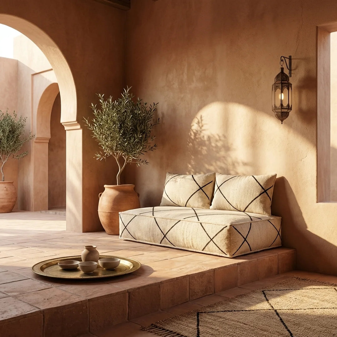 Berber Kussenset – Lounge Comfort voor Binnen & Buiten