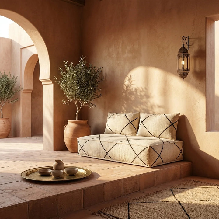 Berber Kussenset – Lounge Comfort voor Binnen & Buiten