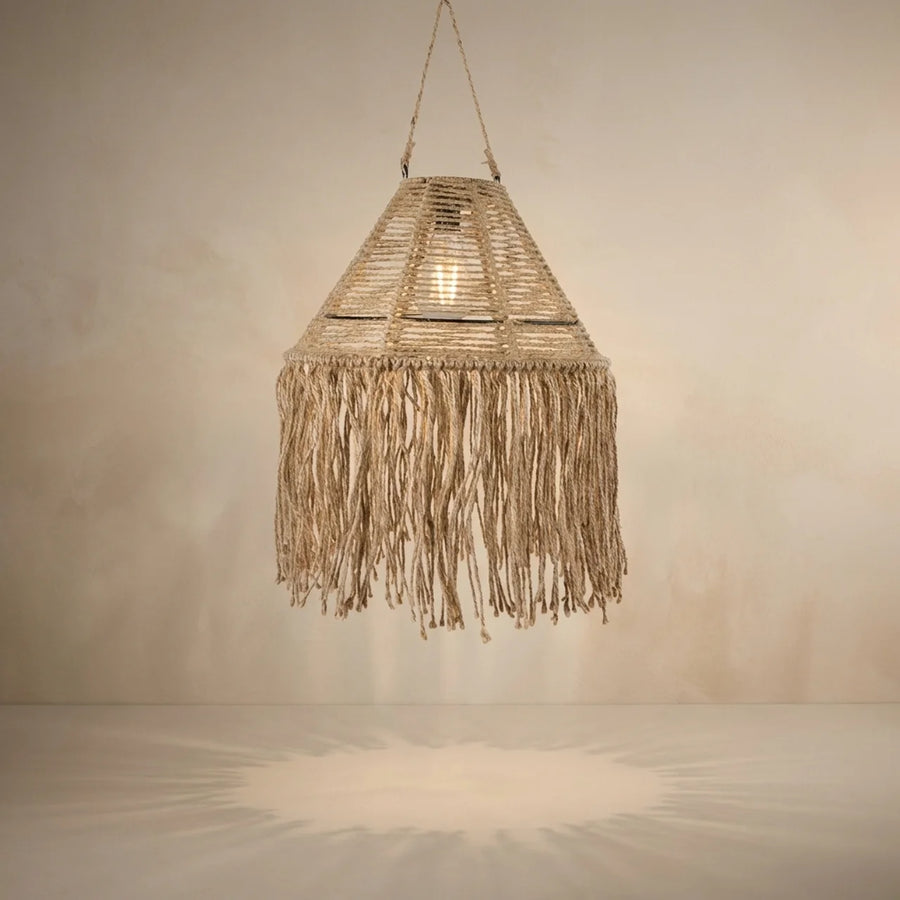 Solar Hanglamp Rotan Tob – Boho Tuinverlichting – 36x36 cm