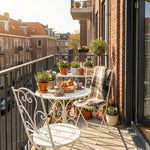 Franse Bistroset – Wit (Tafel + 2 Stoelen)