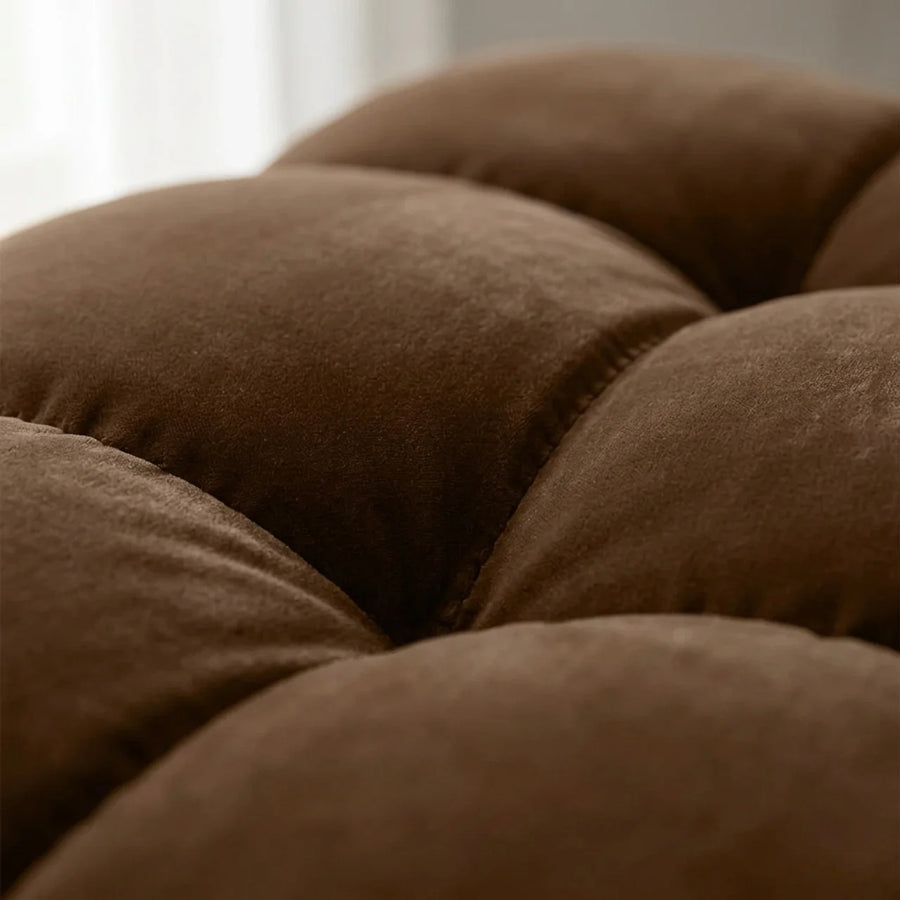Velvet Chaise Longue – Luxe Ronde Design Ligbank | Royal Wood