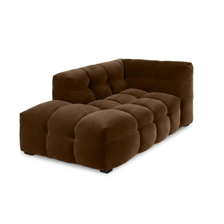 Velvet Chaise Longue – Luxe Ronde Design Ligbank | Royal Wood