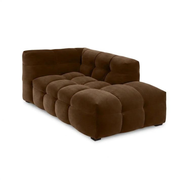Velvet Chaise Longue – Luxe Ronde Design Ligbank | Royal Wood