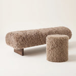PTMD Hair Teddy Bankje Taupe Large
