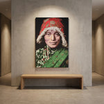 Geweven Wandpaneel Gobelin – Tibetan Woman (Zonder Lijst)