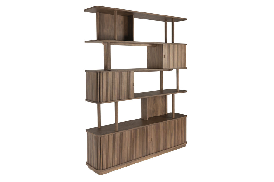 Boekenkast Barbier Walnoot sfeerbeeld