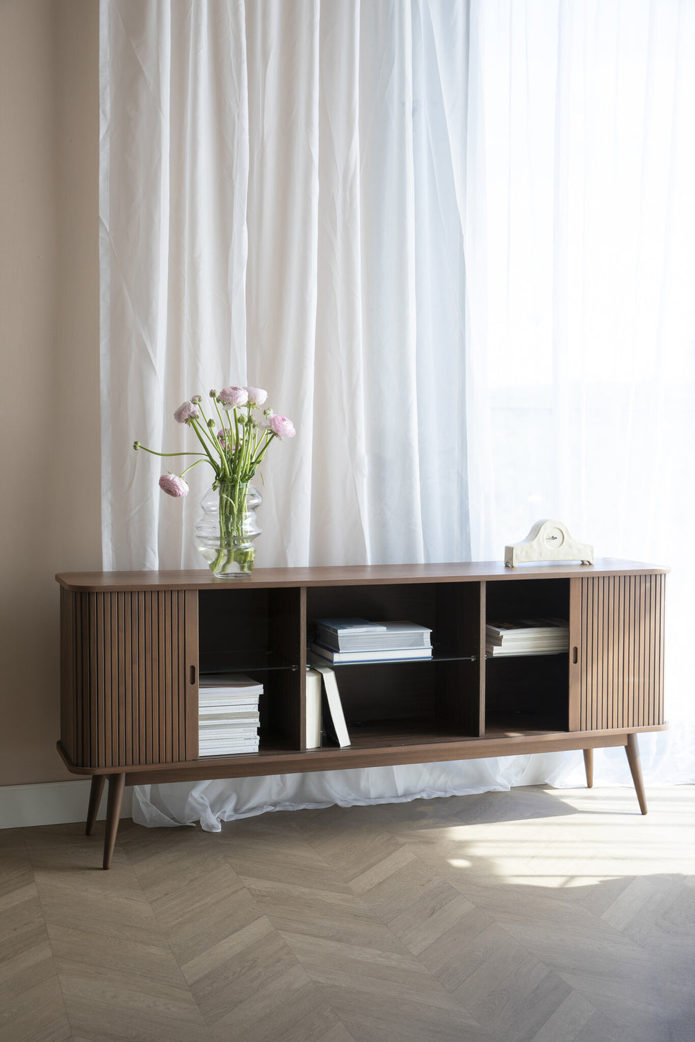Dressoir Barbier 180 Walnoot detail