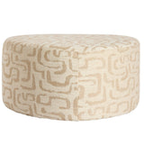 Grote Poef met Print Beige 68x68 cm – Light & Living Liberia