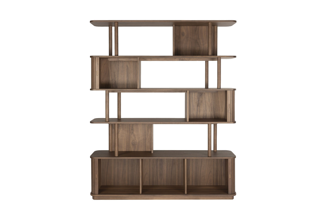 Boekenkast Barbier Walnoot