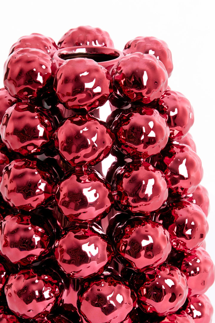 Kerst Vaas BUTANG Ø18,5 × 28 cm – Keramiek Metallic Groen