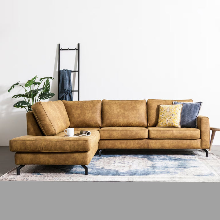 SEVN Hoekbank Isabella kleur Mosterd