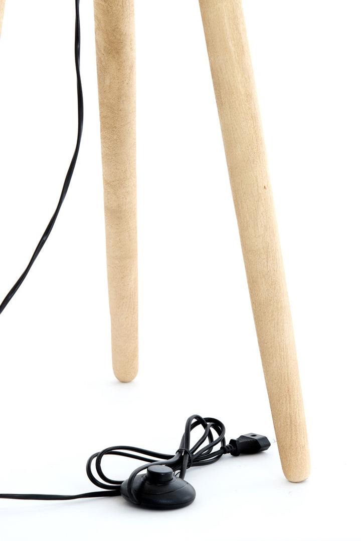 Light & Living Vloerlamp/Bijzettafel Tolfa Mangohout