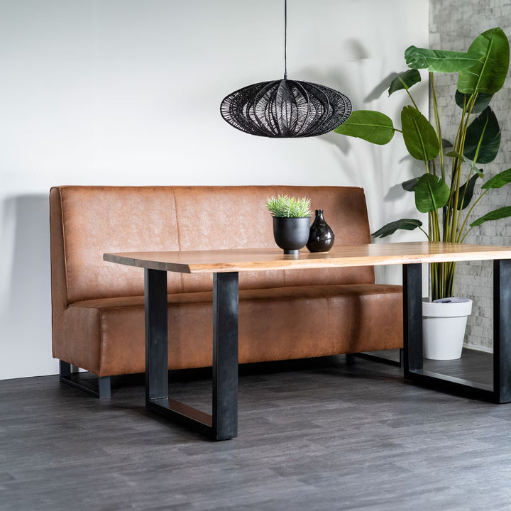 SEVN Eetkamerbank Jelle kleur cognac