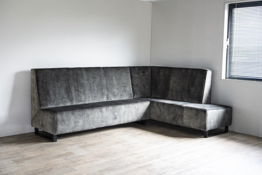 SEVN Eetkamerbank Jelle Velvet, kleur Groen