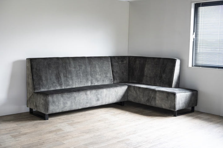 SEVN Eetkamerbank Jelle Velvet, kleur Groen