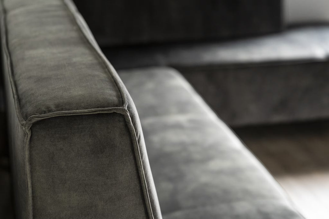 SEVN Eetkamerbank Jelle Velvet, kleur Groen