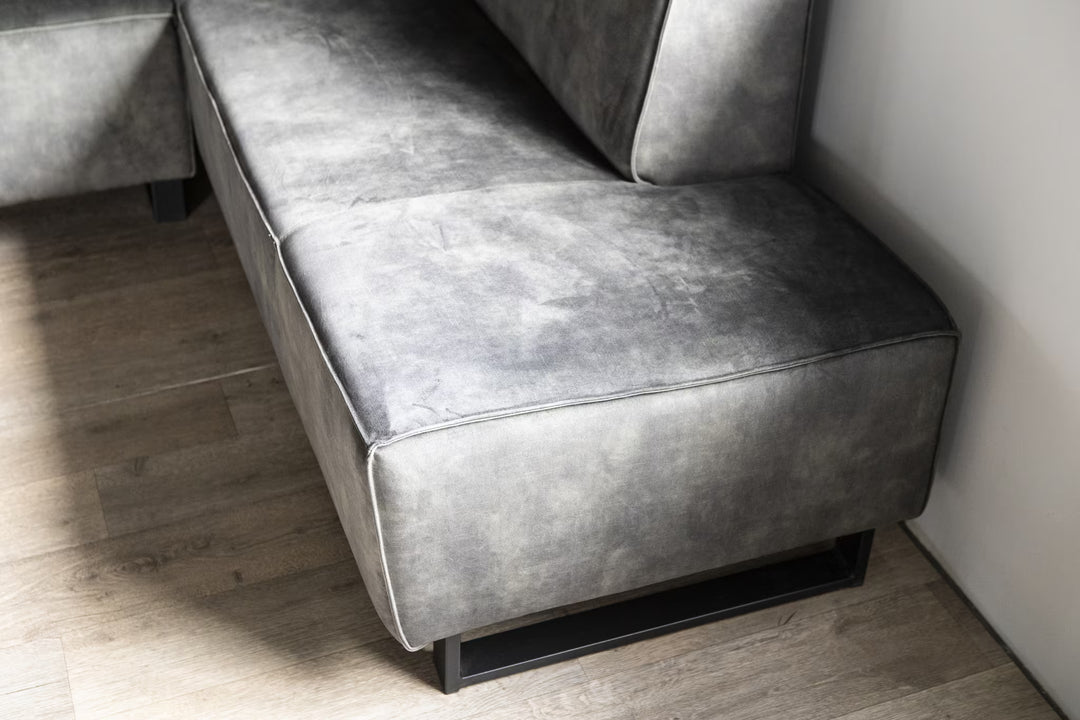 SEVN Eetkamerbank Jelle Velvet, kleur Groen