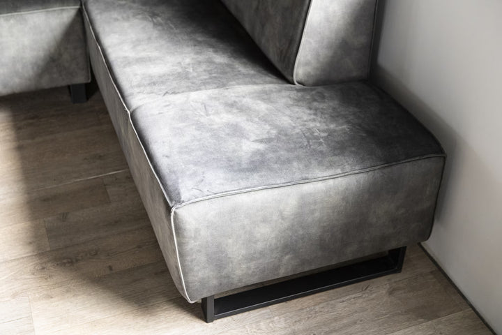 SEVN Eetkamerbank Jelle Velvet, kleur Groen