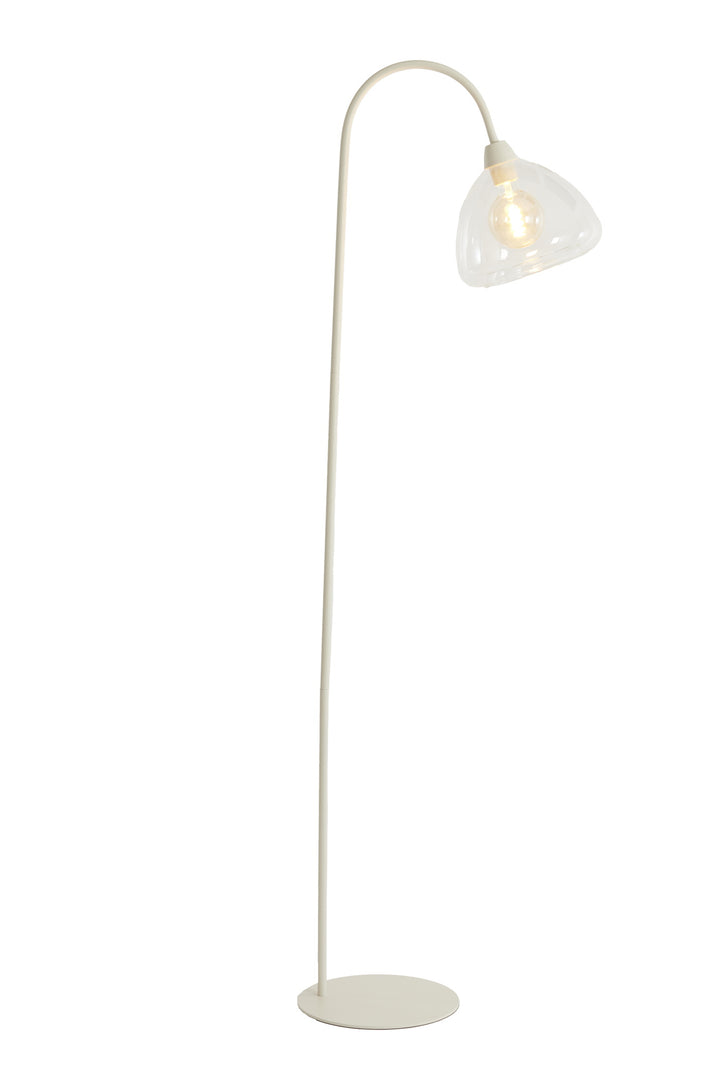 Light & Living Vloerlamp Bisho Crème