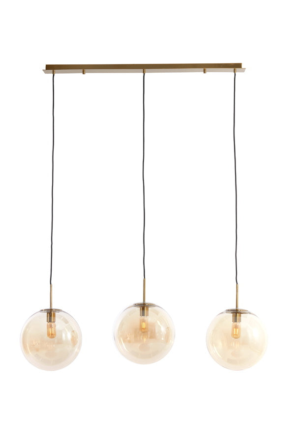 Light & Living Hanglamp Medina 3-Lichts Glas 120cm