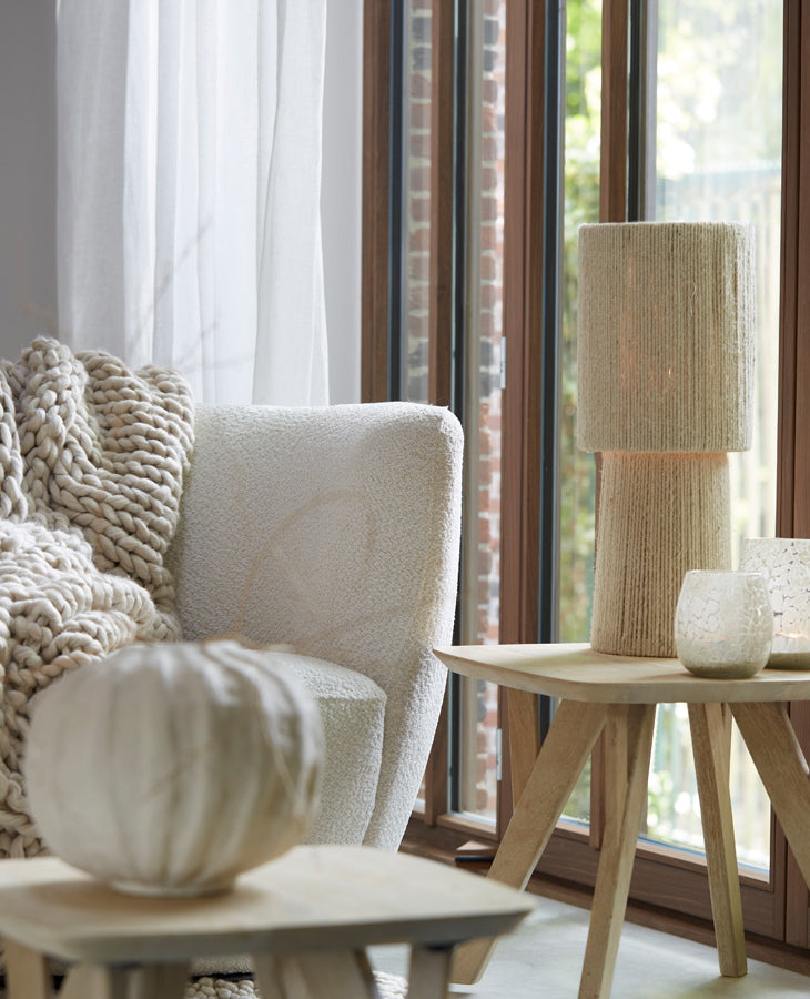 Light & Living Tafellamp Pitino Jute