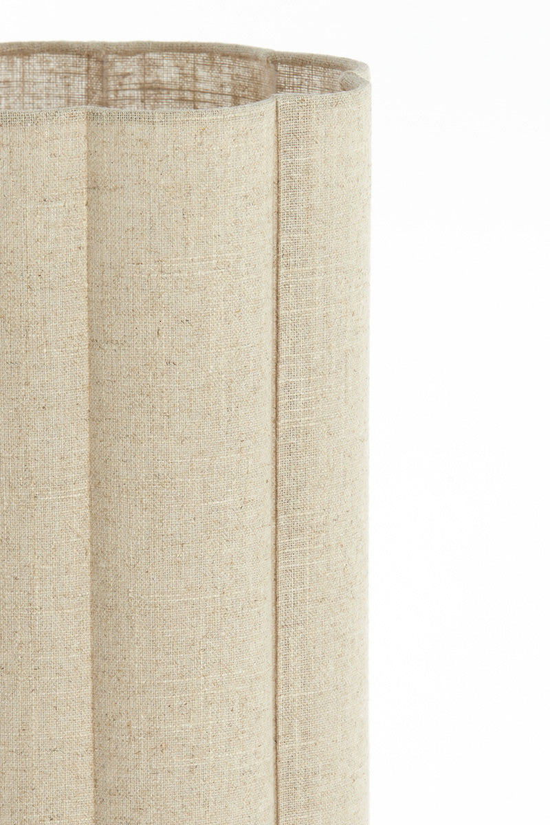 Light & Living Tafellamp Fringe Naturel/Crème