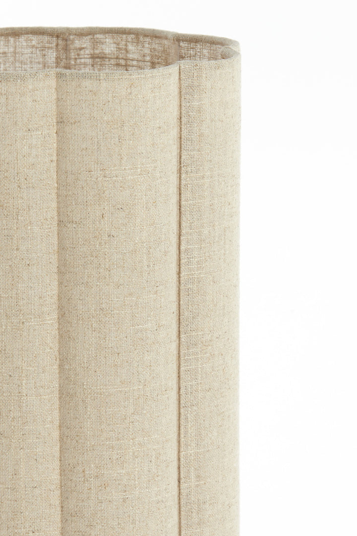 Light & Living Tafellamp Fringe Naturel/Crème