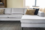 SEVN Loungebank Kirsten Rib, kleur Concrete