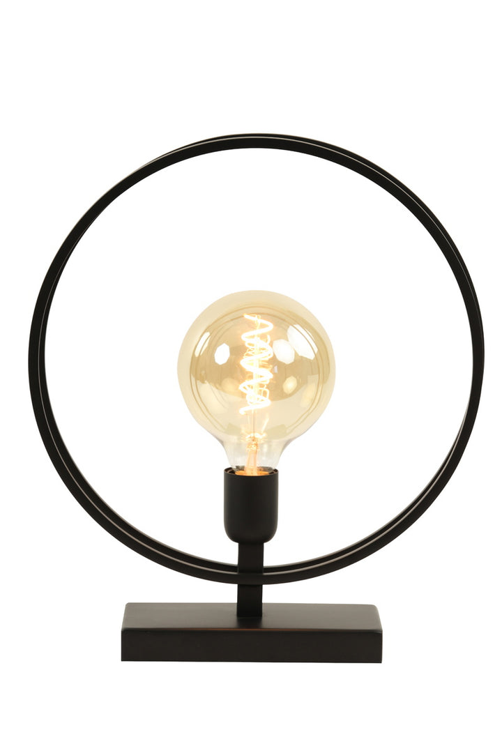 Light & Living Tafellamp Rudra Mat Zwart L