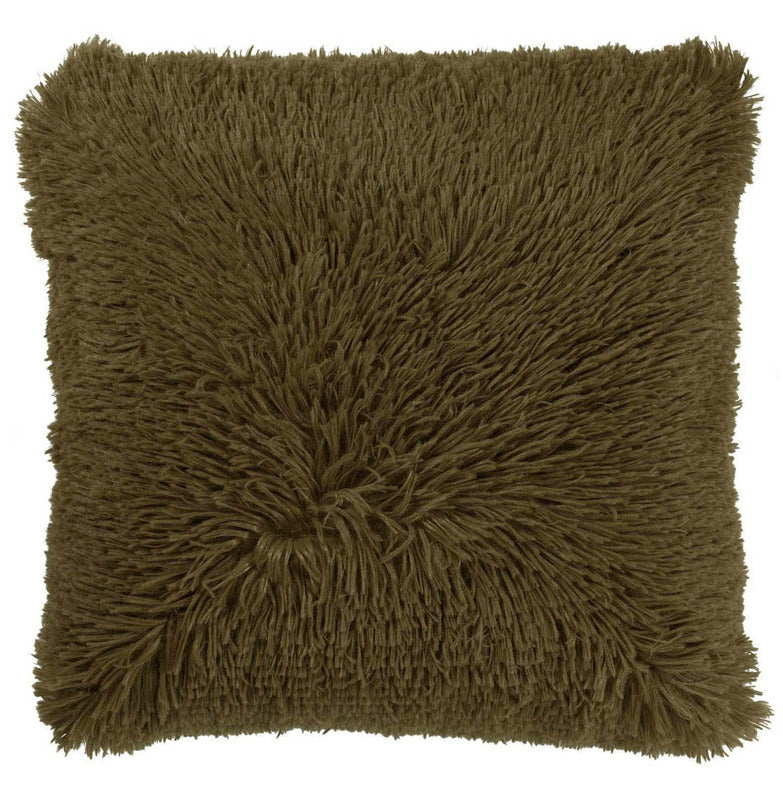 Kussenhoes fluffy 45x45 cm groen