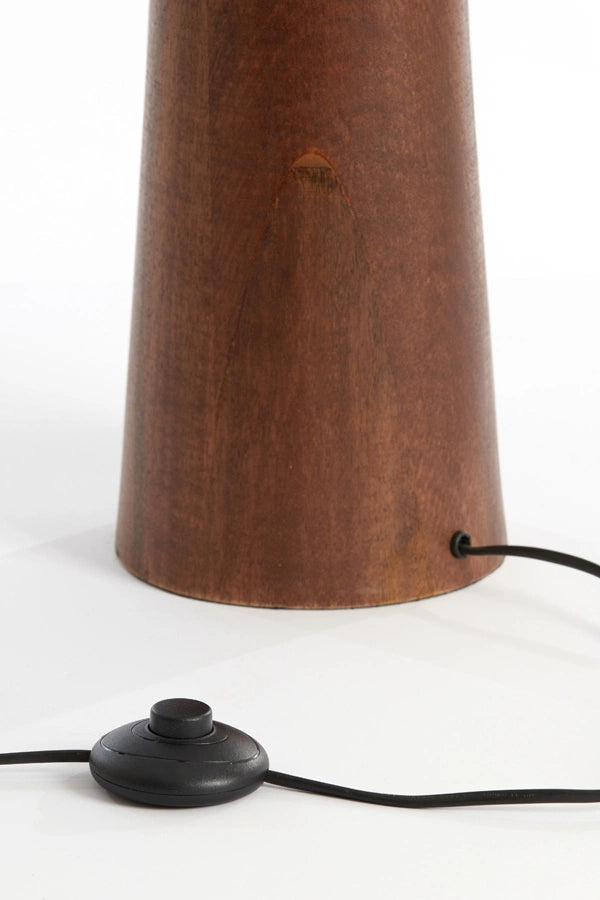 Light & Living Vloerlamp Festina Mangohout Roodbruin 125cm