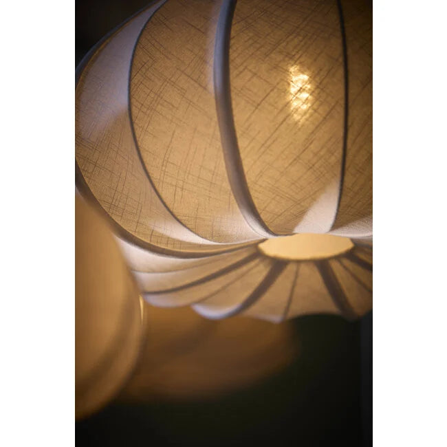 Light en Living Hanglamp Ø38,5x28 cm ZUBEDA crème wit